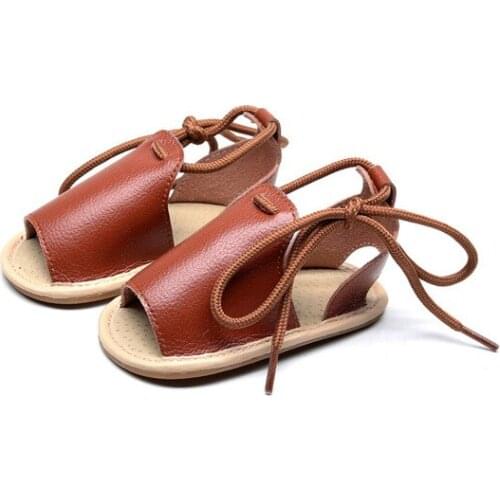 New Lace-up Baby Casual Shoes For Girls Boys Infant Sandals Newborn Baby Slip-resistant Slippers Prewalker Beach Sandal Shoes
