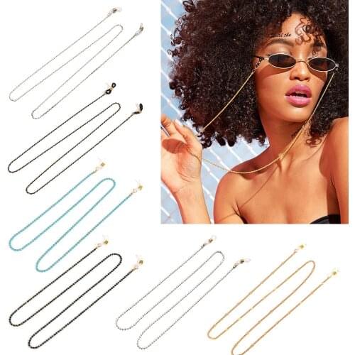 Sunglasses Chains for Women Fashion Pearls Eyeglasses Chains Reading Glasses Holder Strap Cord Lanyard Eyewear Anti Necklace