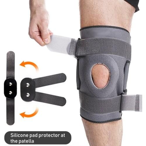 Sports Knee Brace Adjustable Detachable Strap Open Patella Support Wrap Compression ACL MCL Torn Meniscus Ligament Pads