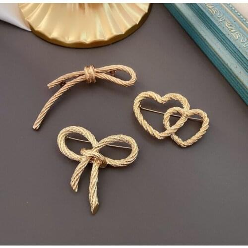 The western palace restoring ancient ways brooch twist braid bowknot joker contracted coat sweater corsage, female love