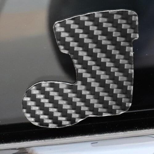 Carbon Fiber Car Sticker DIY Auto Boot Shape Decals Exterior Decor Accessories наклейки на авто 2021