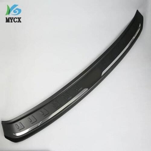 Car Accessories Interior Stainless Rear Outer Bumper Protector Scuff Plate Guard Cover Trim For Volkswagen Tiguan L Car Styling
