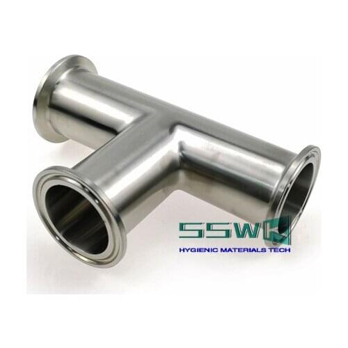 1.5" 1-1/2" OD 38mm 3 Way Tee Sanitary SS304 Stainless Steel 1.5 Inch Tri Clamp Homebrew Beer Craft Parts