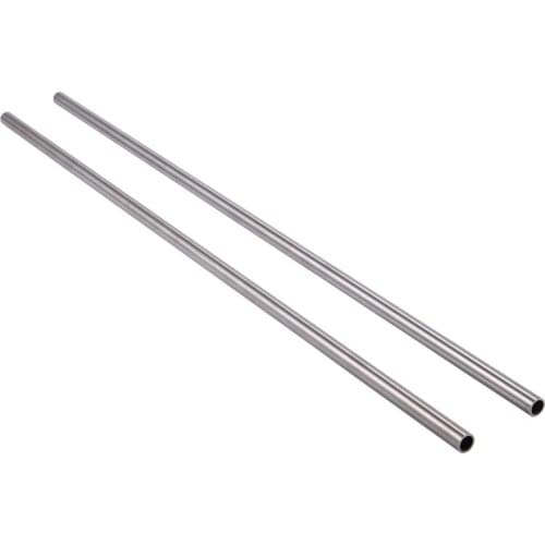 2Pcs 304 Stainless Steel Capillary Tube Pipe OD 10mm x 8mm ID Length 500mm