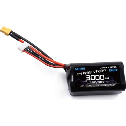 GEPRC 2PCS VTC6 18650 4S1P 3000mAh Batteries XT30 XT60 Plug Suitable Crocodile Baby 4 For RC FPV Quadcopter Drone Accessories