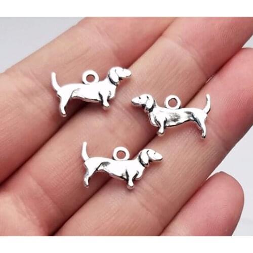 30pcs/lot--18x10mm, Antique silver plated dog Charms ,DIY supplies, Jewelry accessories