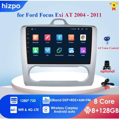 9 inch Android 9 Car Radio For ford focus EXI MT 2 3 Mk2 2004-2011 Exi AT 2Din GPS Multimedia Player Cam-in Mic SWC DTV OBD2 DAB