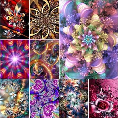 5D Diy Diamond Painting Mandala Flower Cross Stitch Kits Full Round Square Drill Rhinestone Embroidery Mosaic Picture Home Decor