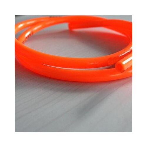 Audew 1M Orange Motorcycle Dirt Bike Fuel Gas Oil Delivery Tube Hose Line Petrol Pipes 8mm O/D 1Pcs