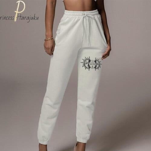 Sun Print Woman Casual Trousers Pants Sweatpants Jogger Color Casual Fitness Workout Runn Sporting Clothes Autumn Winter Pants