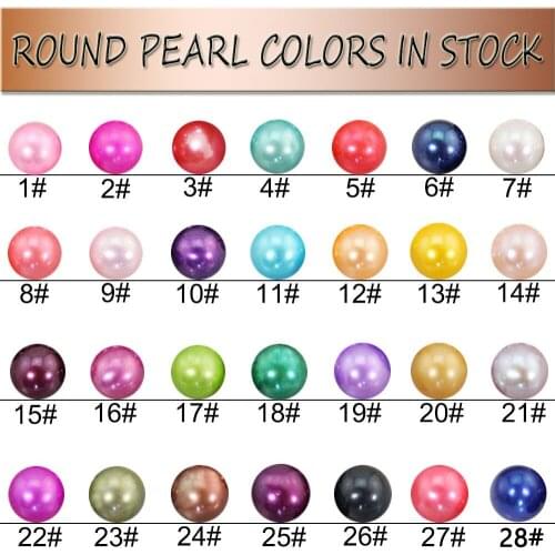 Colorful Round Pearls AAA Genuine Natural Pearl 10pcs/lot Colored Loose Pearls wholesale 30 Colors FP031