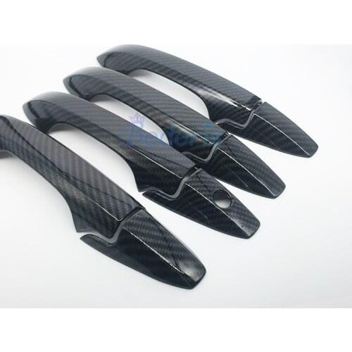 Carbon Fiber Color Door Handle Cover Bowl Insert Trim Car Styling For Honda CRV CR-V CR V 2007 2008 2009 2010 2011 Accessories
