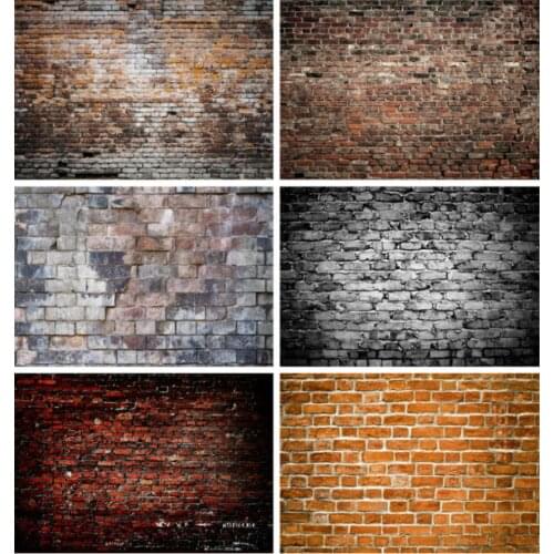 Old Rustic Dark Brick Wall Photography Backdrop Photographic Background For Photo Newborns Kid Studio Portraits Photocalls Props