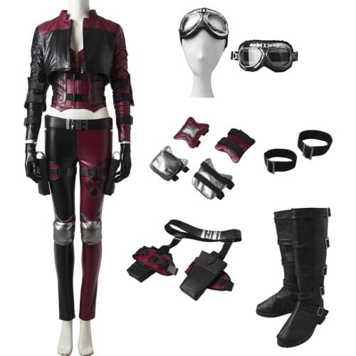 Game Injustice 2 Cosplay Costume Joker Girl Quinzel Role-playing Clothes Halloween Carnival Outfit With Accessories