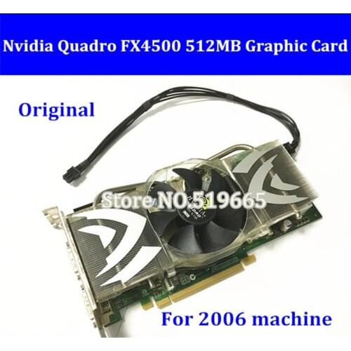 Original For MA356 2006 FX 4500 PCIe Graphic Card High Quality Quadro FX4500 512MB PCI-E Video Card with mini 6pin power cable