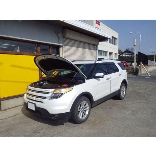 For 2010-2019 Ford Explorer U502 Front Hood Bonnet Gas Struts Lift Support Shock Damper Carbon Fiber