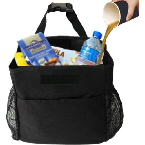 Hanging Oxford Cloth Car Garbage Storage Bag Waterproof Car Trash Storage Can Garbage Bag Organizer Dustbin Storage Can