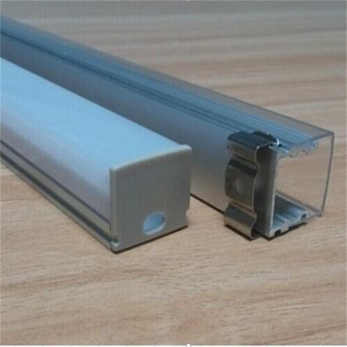 Suspended 2000mmx21mmx21mm Aluminium Profiles Housing for LED Strip Lights Under Cabinet lights Easy Installation