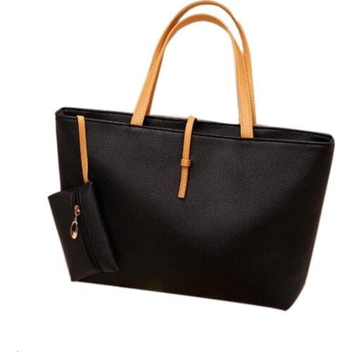 PU Leather Handbags For Retro Tote Female Designer Shoulder Bag Ladies Shopping Bags Girl Leisure Feminina Large Capacity