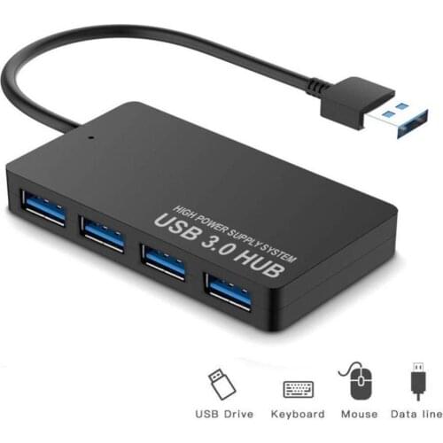Convenient Multifunction Ultra-thin 4 Ports High Speed USB 3.0 Hub Splitter Adapter for Desktop PC Laptop Accessories