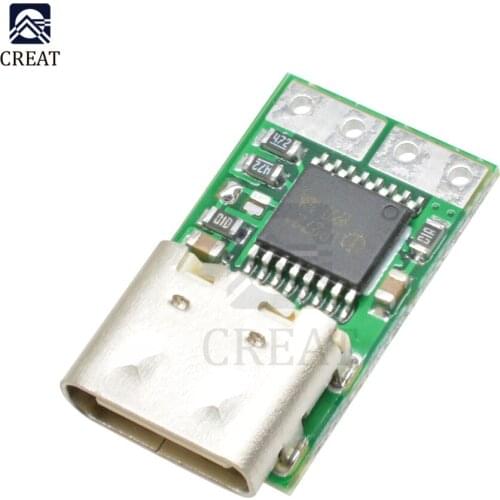 USB-C Type-C PD2.0 PD3.0 15V 20V To DC Fast Charge Trigger Polling Detector Instrument Parts Notebook Power Supply Change Module