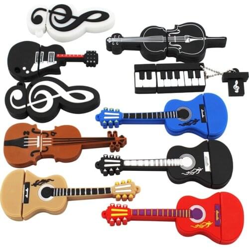 TEXT ME 10 styles Musical Instruments Model pendrive 4GB 16GB 32GB 64GB USB flash drive violin/piano/guitar