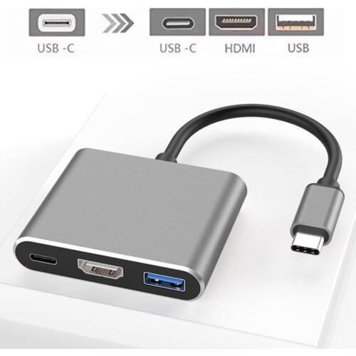 Muti-Ports USB 3.1 Type C To HD USB 3.0 HUB USB-C multi-port Adapter Dongle Dock Cable for Macbook Pro