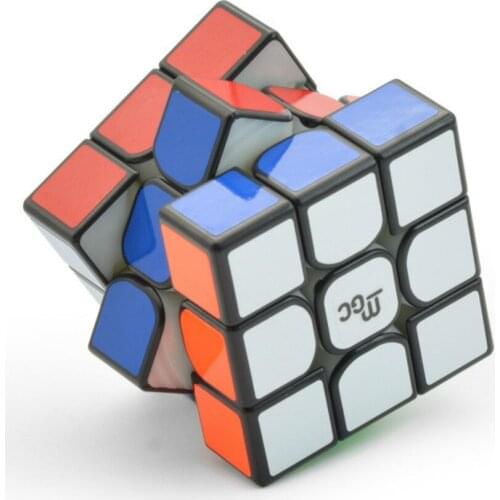 Enhanced Version YJ MGC 3x3x3 Magnetic Magic Cube Black Yongjun MGC Speed Cube for Brain Training Toys For Children Kids