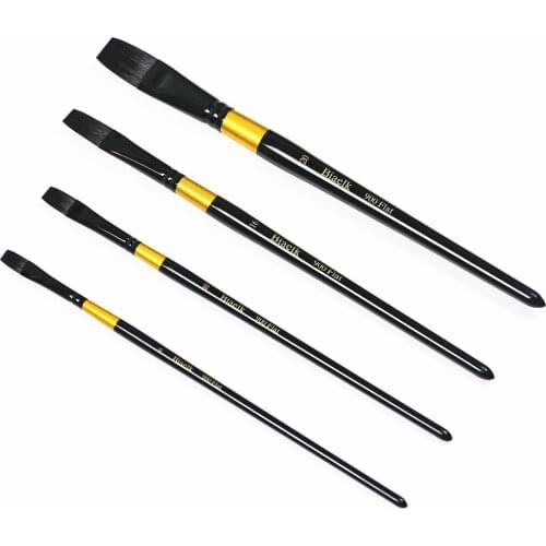 High quality 1PC 900Flat squirrel hair wooden handle art supplies watercolor artist brush
