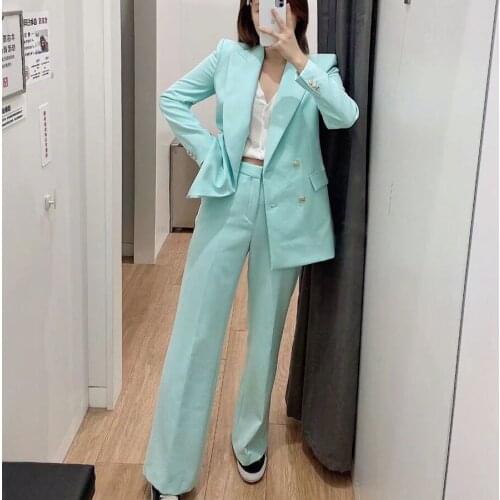 Women Blazer Coat Casaco Feminino Tops for Women New Fashion Women Autmn Blazer Drouble Breasted Turn Down Collar