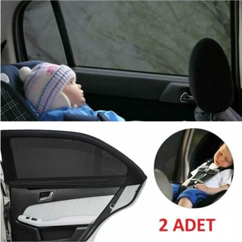 2 pcs Car Side Window Curtain Car Rear Sunshade Car Mother Baby Child Curtain Back Seat Breastfeeding Cover