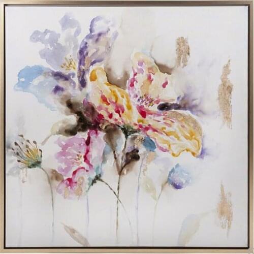 Handmade Abstract Flowers Oil Painting on Canvas for Wall Decorations Living Room Wall Art Hang Painting