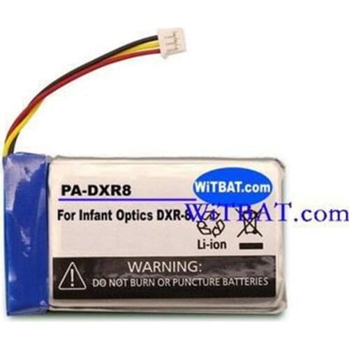 1500mAh Battery 3.7V for Infant Optics DXR-8 Baby Monitor Bateria Li-Po Polymer Rechargeable Accumulator Replacement+Track Code