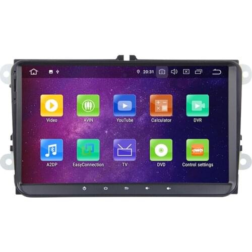 2 Din Car Radio Android For vw Volkswagen polo golf 5 6 9" GPS Car DVD Player passat B6 JATTA Autoradio