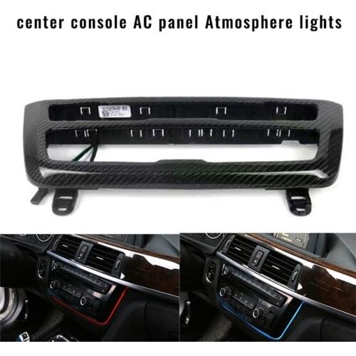 Car stereo Fascia Console Decoration Lamps Orange Blue Color Switchable Atmosphere for BMW 3 4 series F30