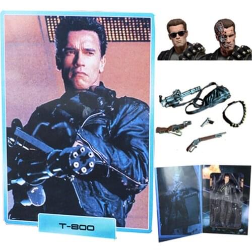 18cm NECA Terminator 2 T-800 Variant Figure Variable T-800 Garage Kit Action Figures Collection Model Toy Doll