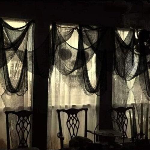Halloween Gauze Creepy Cloth for Halloween Decoration Window Table Door Net Spooky Fancy Dress Party Decor for Home Decor