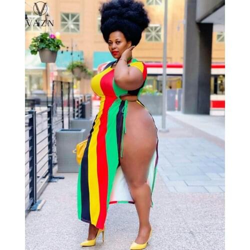 GLGQHYZ Summer Striped Dresses