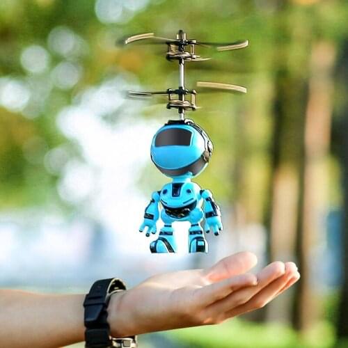 Intelligent Hand Sensing Fly Robot And Dinosaur Kids Toy Electronic Aircraft Suspension Toys For Child Smart Pet Action RC Robot