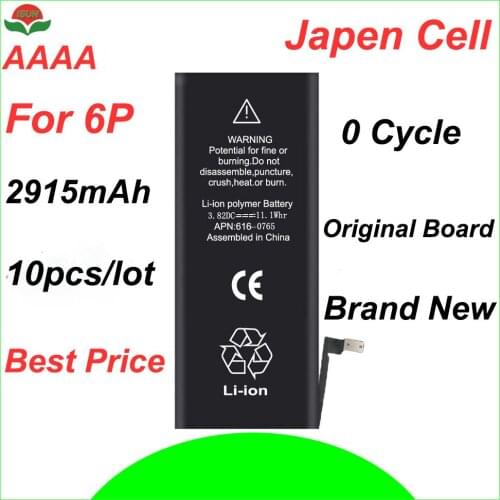 ISUN 10pcs/lot AAAA Replacement Battery for iPhone 6 Plus Battery Repair