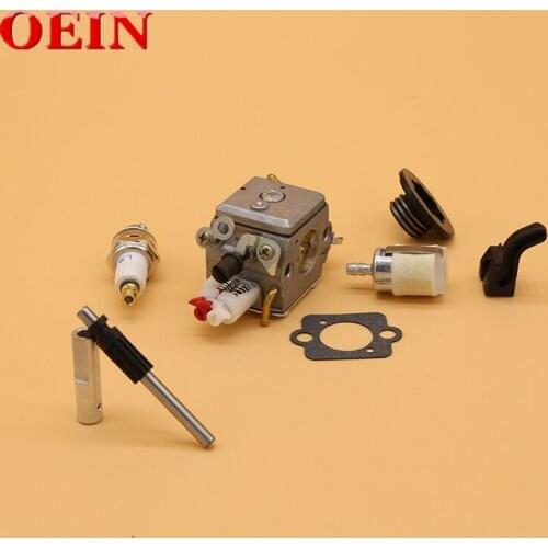 Carburetor Oil Pump Spark Plug Fuel Filter Worm Gear Kit For Husqvarna 340 345 346XP Chainsaw Parts Zama C3-EL18B Carb 503281812