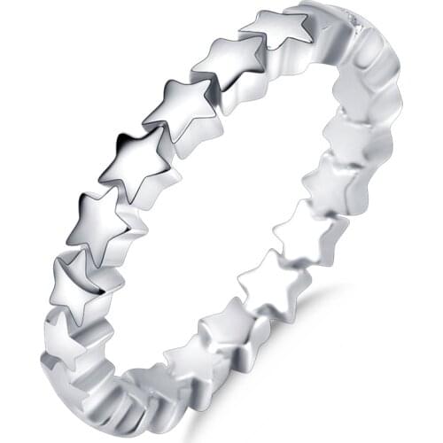 925 Silver Interstellar Sky Shape Ring Thai Wedding Rings for Women Creative Distressed Tail Ring Engagement Party Gifts