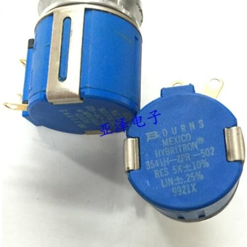 Mexico BOURNS multi-turn precision potentiometer 3541H-ZPR-502 5K 10 turn thin shaft length 7MM switch