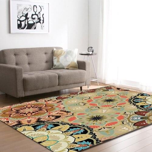 Carpet For Bedroom flower print Rug For Living Room bedroom coffee table mat tapis dywan Rectangle carpets home decor