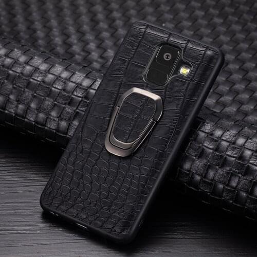 Leather case For Samsung J8 A6 2018 PLUS J810 J810F A530 Case Bracket Soft Silicone Case For Samsung A8 Plus 2018 A730 Case