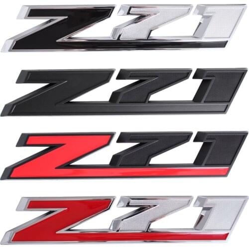 Red/Black/Silver Max Z71 10.4" New ABS Decor Car Fender Side Emblem Rear Trunk Badge For Chevrolet Silverado