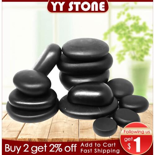 Hot Stone Massage Set Relieve Stress Back Pain Health Care Acupressure Lava Basalt Stones for Healthcare spa rock