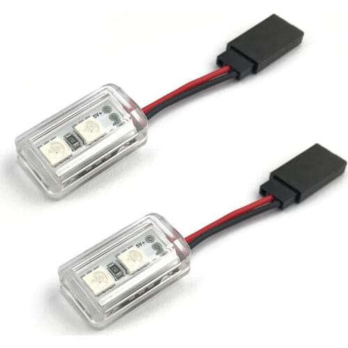 2 PCS JMRRC Multi-color LED Direction Lights Navigation Night Light 5V input for Agricultural /Industrial drone DIY UAV drones