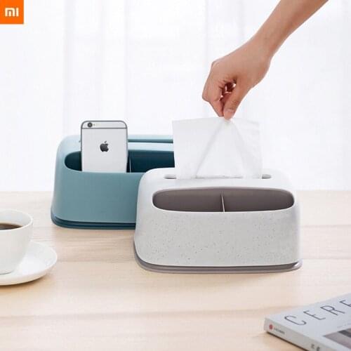 Xiaomi JORDAN&JUDY Multi-function tissue box living room remote control storage box household paper box napkin for mi home