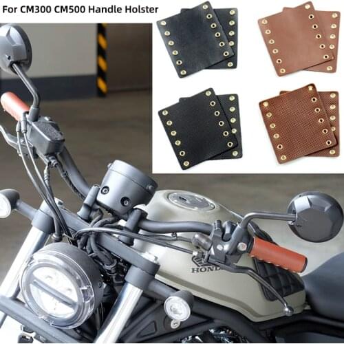 Retro Motorcycle Modified Handlebar Cover Leather Handle Cover Heavy Locomotive Handlebar Accessories For Honda CM300 CM500